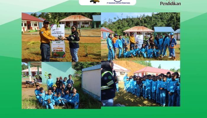 Sinergi Pendidikan dan Lingkungan, PT MLP beri Bantuan Seragam Olahraga di Rangkaikan Penyuluhan Hari Lingkungan Hidup Dan Penanam Pohon SDN 5 Langgikima