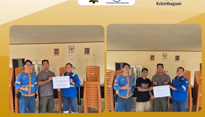 Tingkatkan Kualitas Pelayanan Publik Dan Kenyamanan Masyarakat, PT MLP Distribusikan 50 Unit Kursi untuk Balai Desa Ngapainia