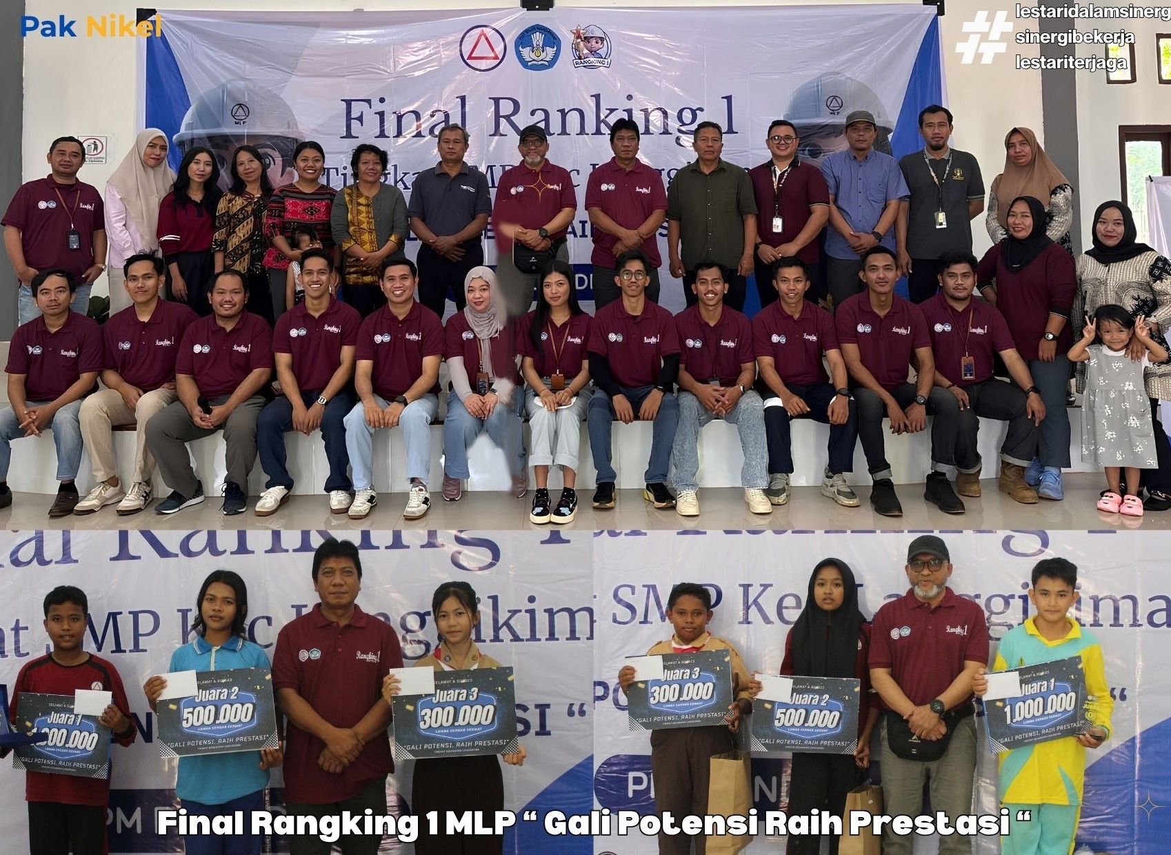 PT MLP Gelar Final Ranking 1  dii Ikuti 27 Pelajar Terbaik SMPN Tingkat Kec.Langgikima. Foto : Ist