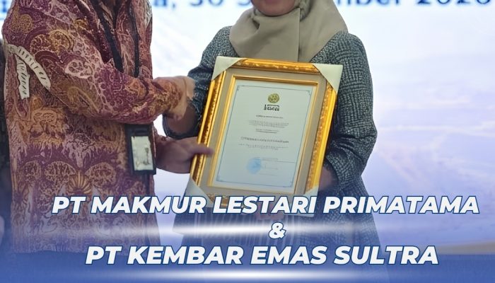 Wujud Nyata Kepedulian Kemanusiaan, PT Makmur Lestari Primatama & PT Kembar Emas Sultra Raih Awards Penghargaan ESDM Siaga Bencana 2026